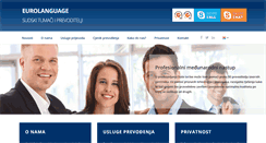 Desktop Screenshot of eurolanguage.hr