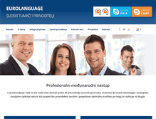 Tablet Screenshot of eurolanguage.hr